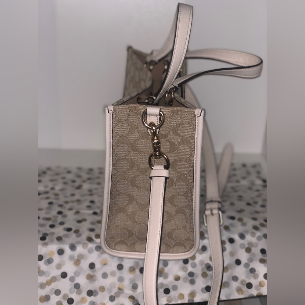 Coach Dempsey Carryall In Signature Jacquard With Stripe And Coach Patch